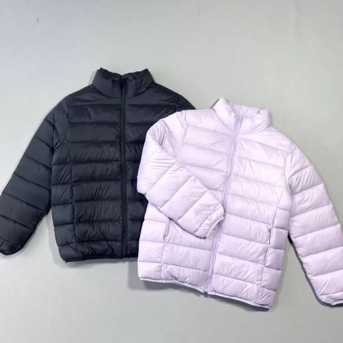 三色女童中大童收腰羽绒服