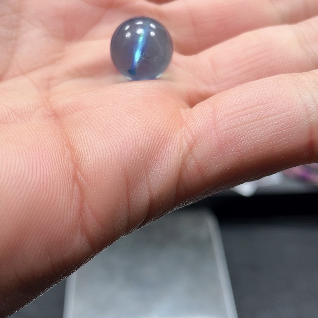 水晶手链未镶嵌海蓝宝单珠
