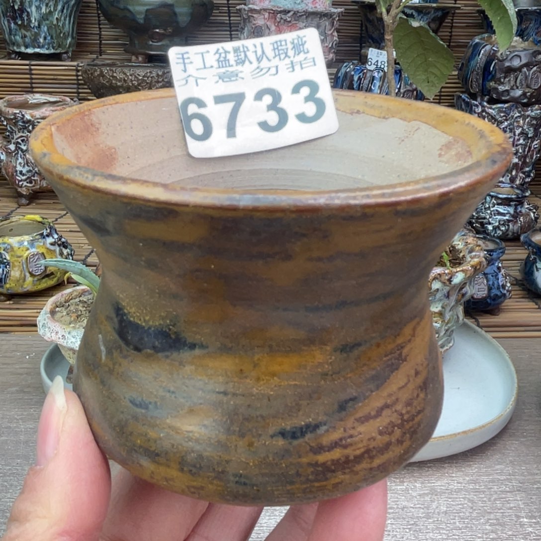 手工花盆默认瑕疵完美者勿拍