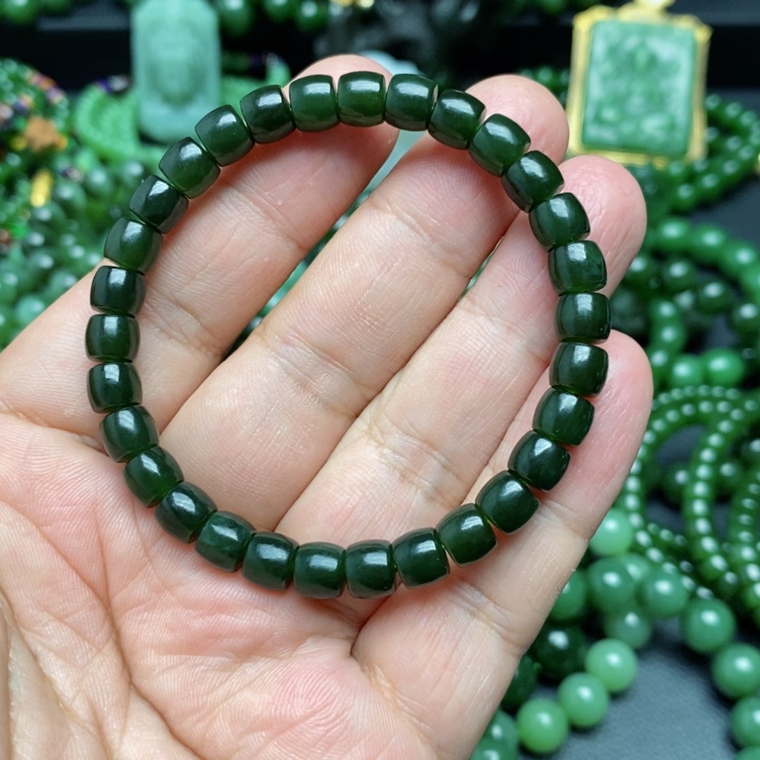 和田玉（碧玉）手串未镶嵌