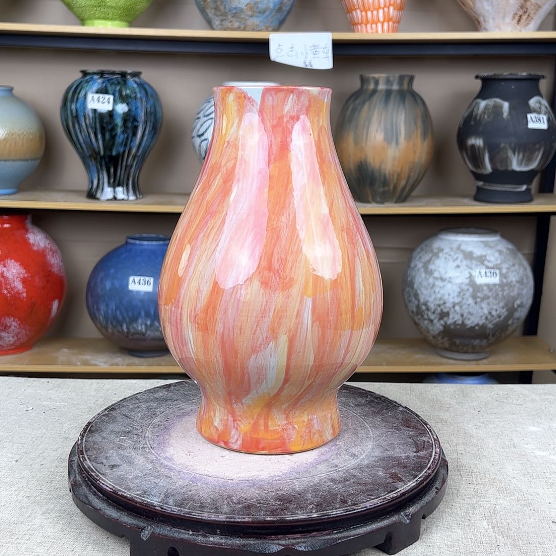 陶瓷52花瓶摆件创意的