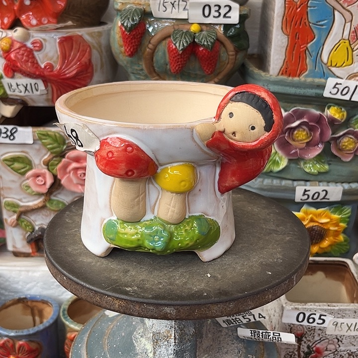 粗陶材质多肉花盆