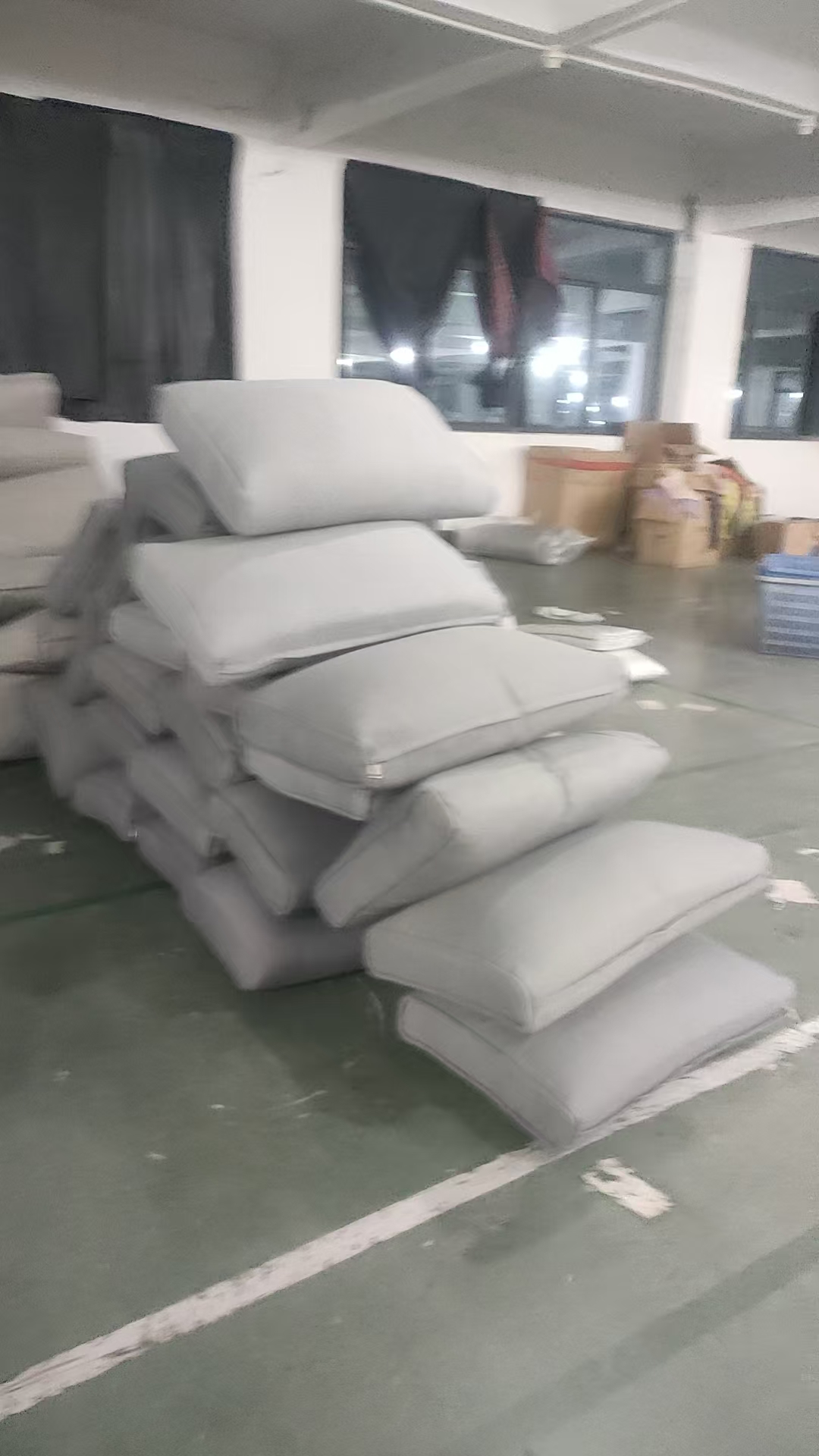 F3浅卡其色麻面可拆卸腰靠坐垫枕头直径60*40 发1个