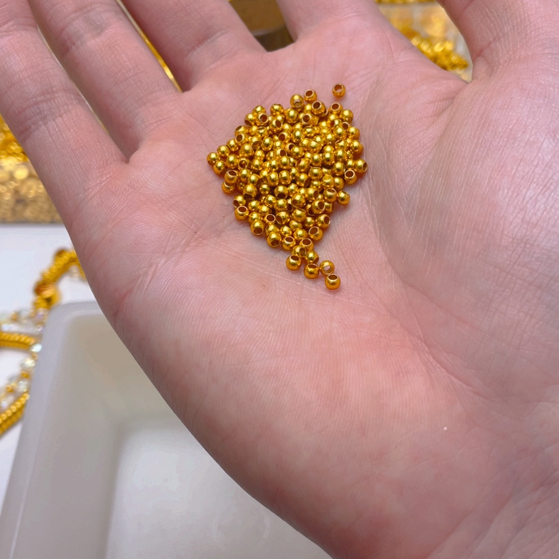 锆石铜合金高货古法珠3mm50颗