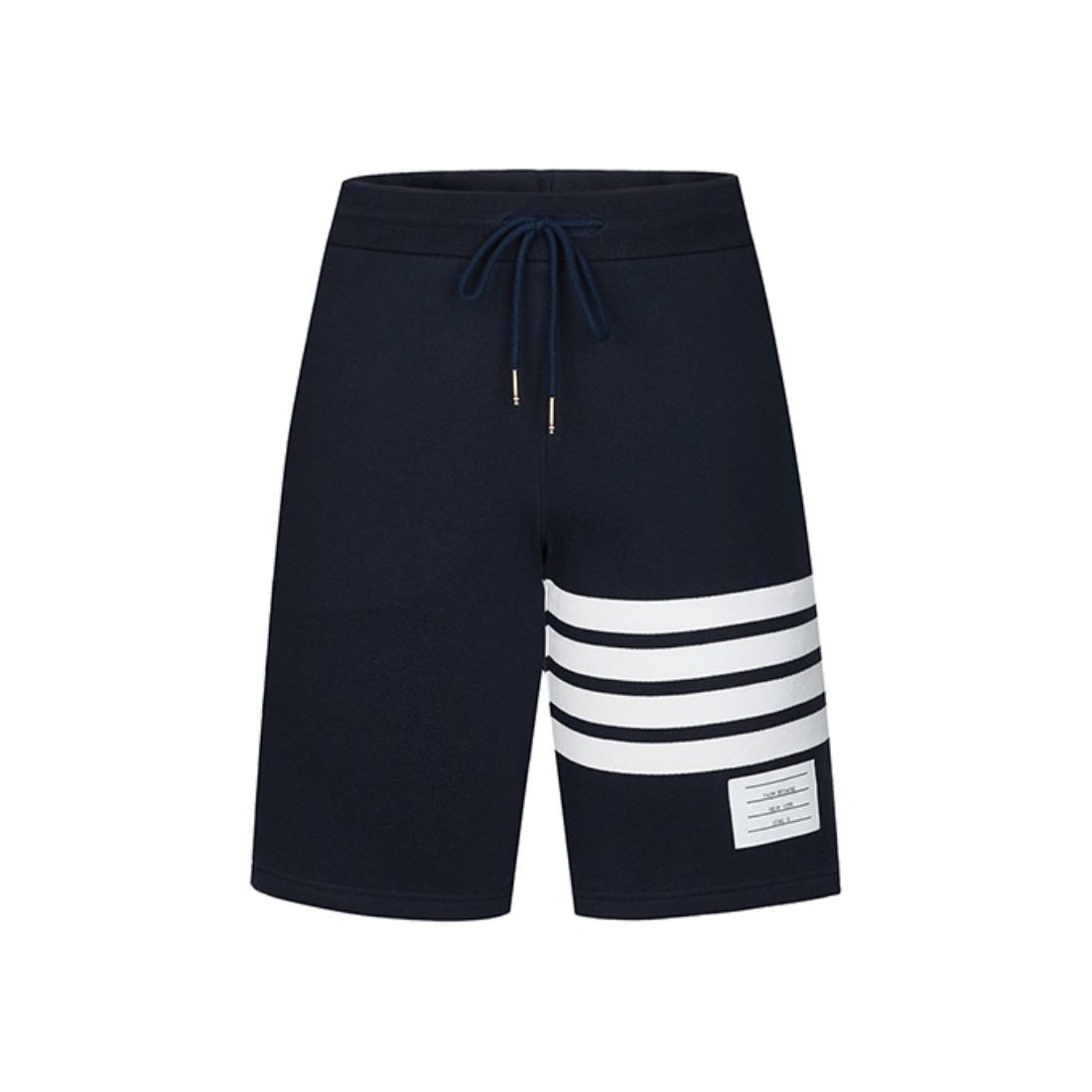 全新未使用 THOMBROWNE TB经典深蓝色条纹针织运动休闲短裤