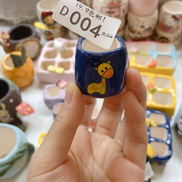 大舅手工手绘盆004