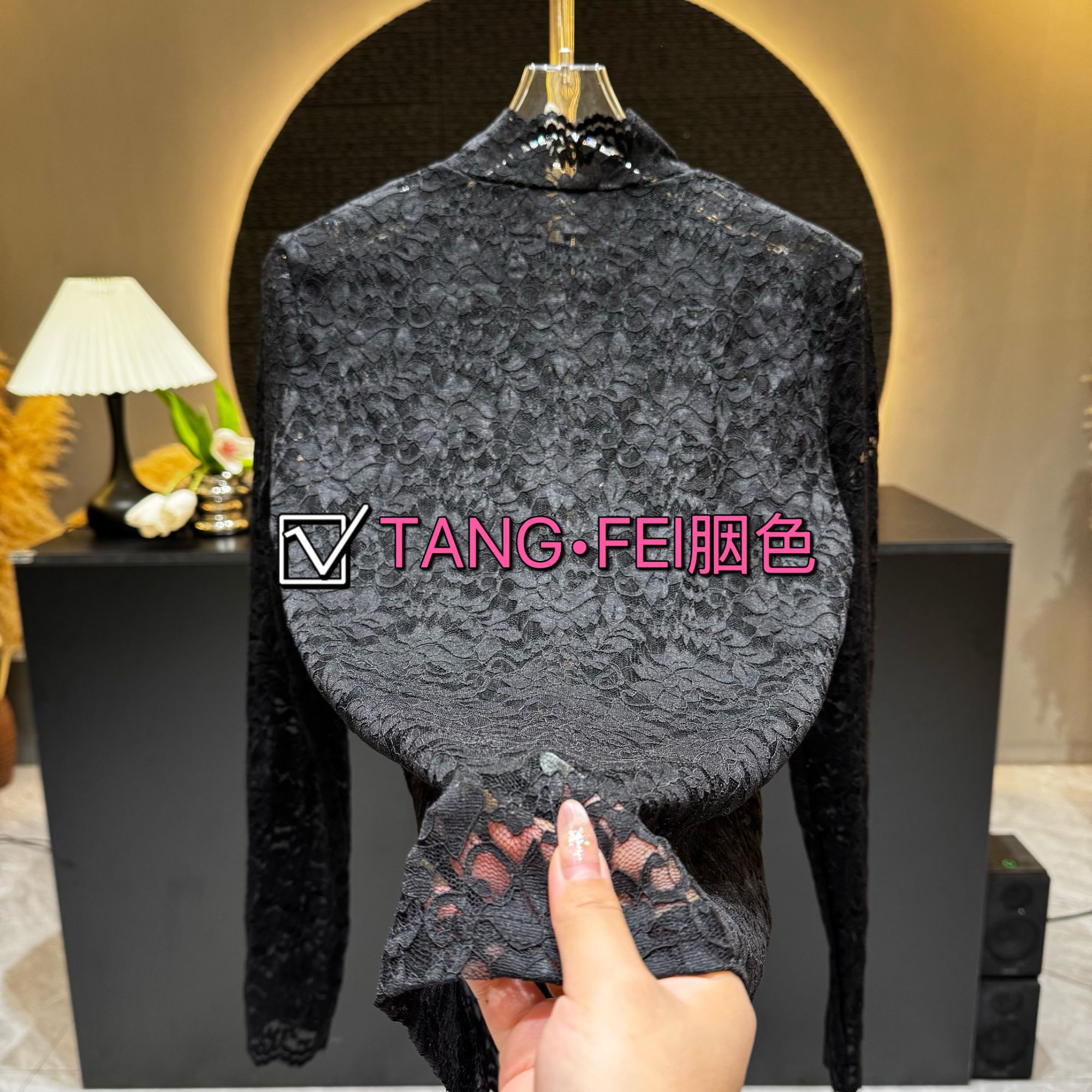 TANG-FEI胭色【星梦】FL0005打底衫修身显瘦气质设计师款