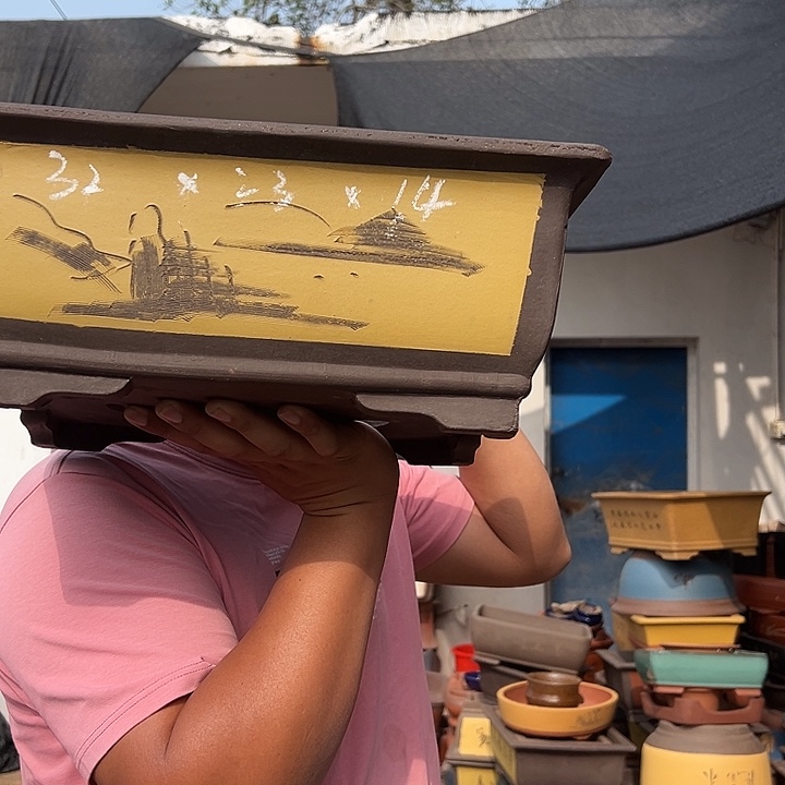 紫砂花盆紫砂花盆