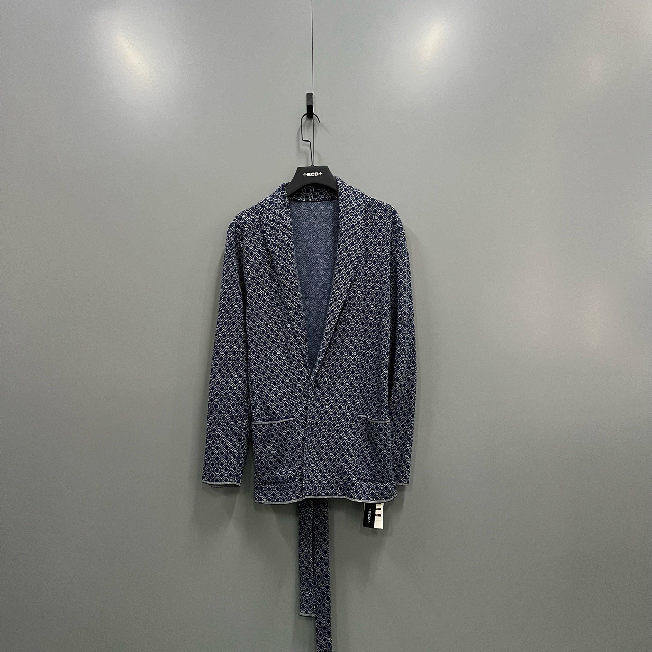 95新  （jp）303 ETRO 菱格满印针织外套 L码