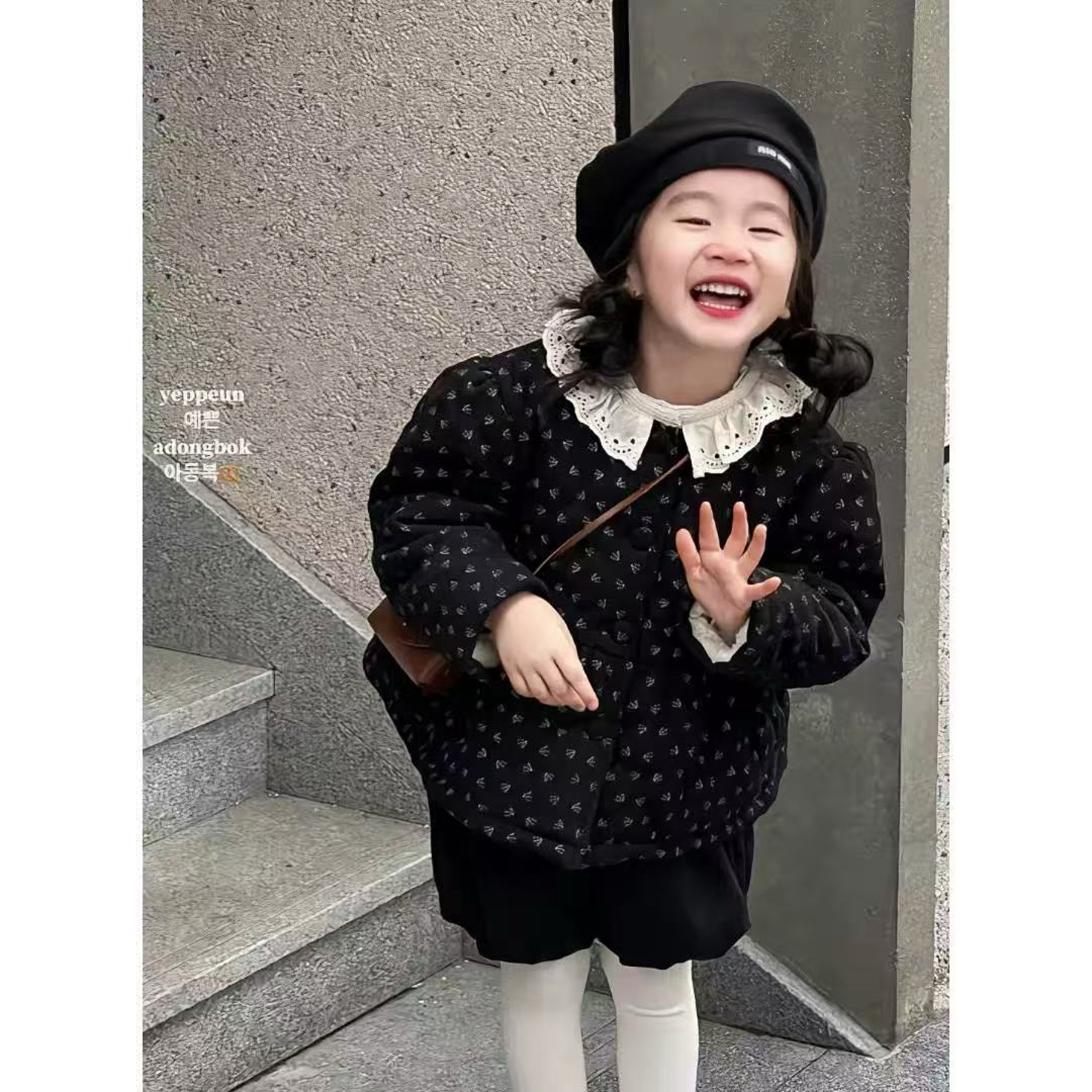 碎花加棉加绒外套