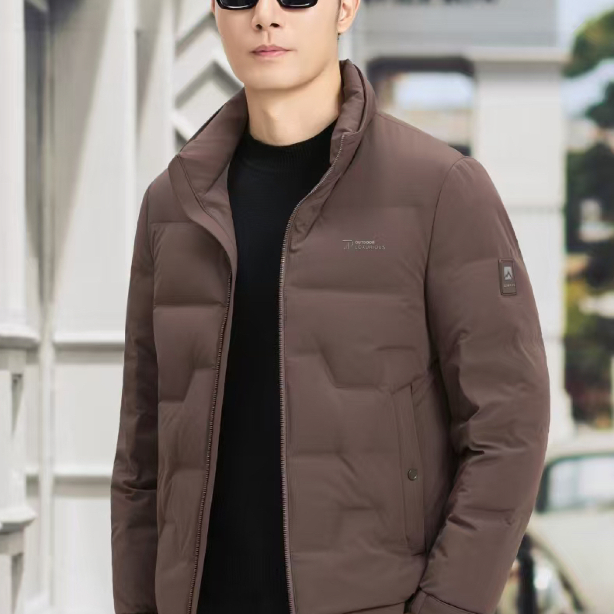 商务简约立领羽绒服25071