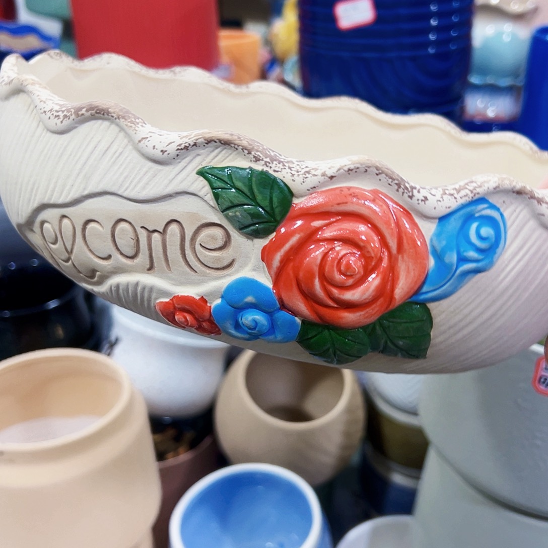 外贸尾单陶瓷花盆凑单10米包邮