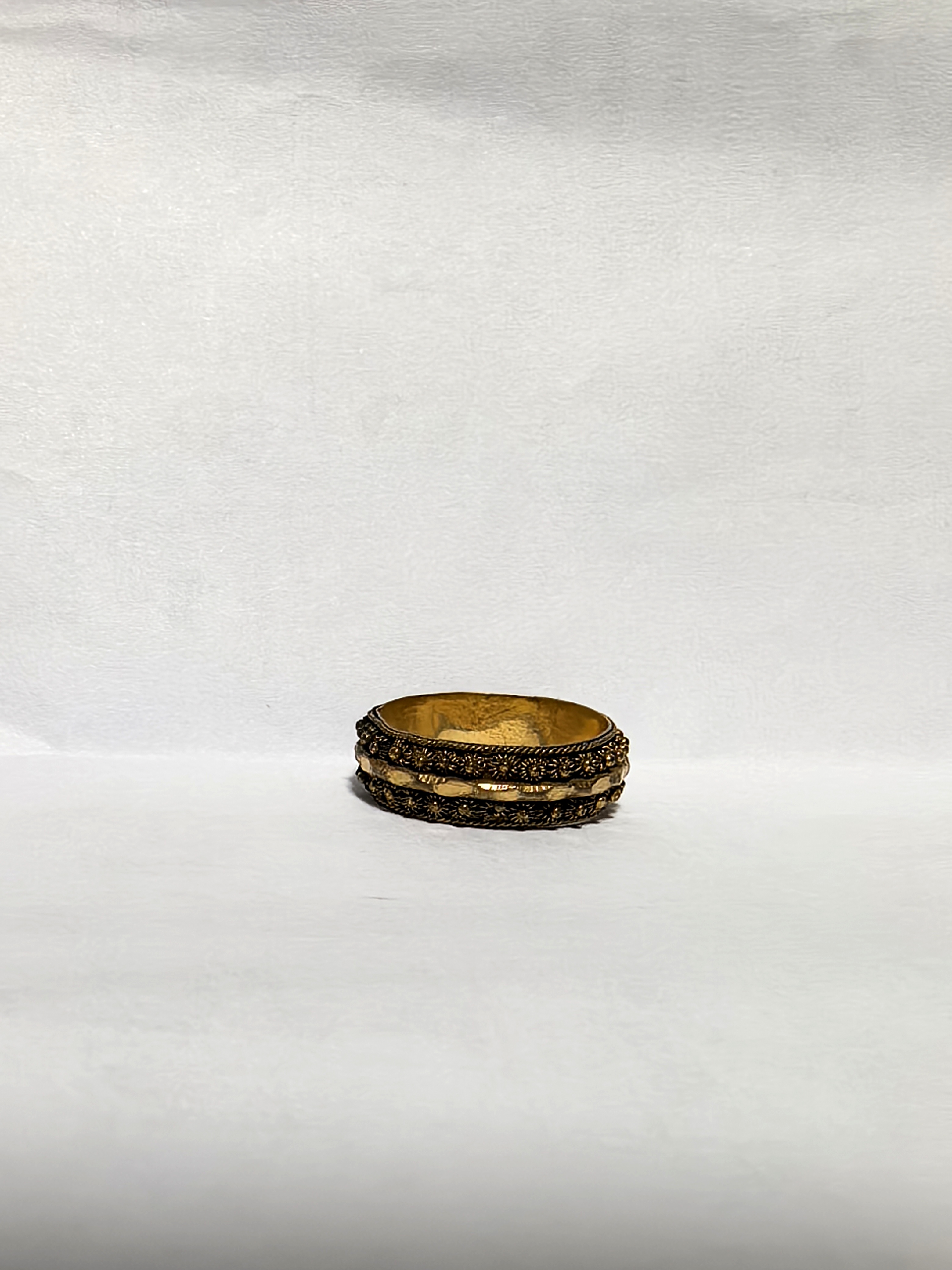 800银戒指 （朵朵老银）老银爆珠戒指