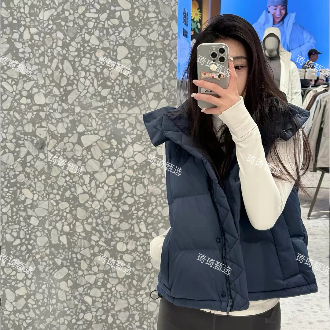 琦琦甄选泡芙连帽短款羽绒马甲秋冬外套