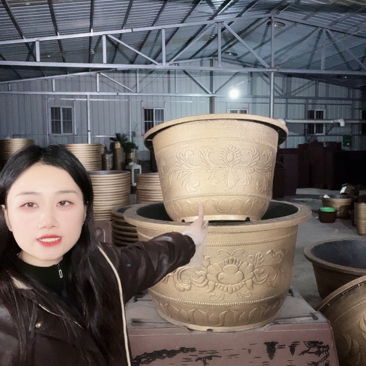 圆形60花盆2个无孔