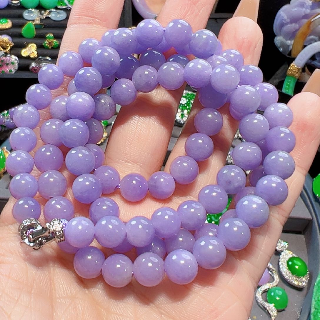 翡翠颈饰18K金镶嵌签收后24小时鉴赏期