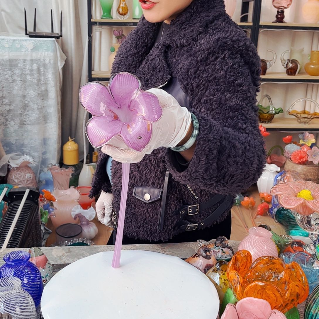 紫花瑕家悦琉璃工艺品福利不退不换