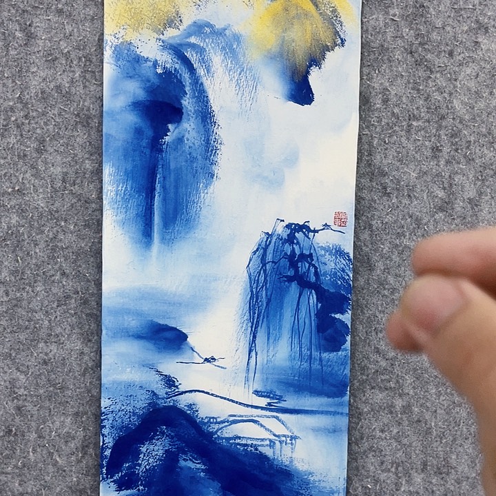 书法孙青花国画作品