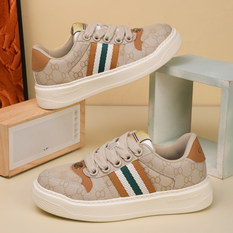 【经典脏脏卡其】轻奢高端大气潮流百搭高档经典时尚透气板鞋