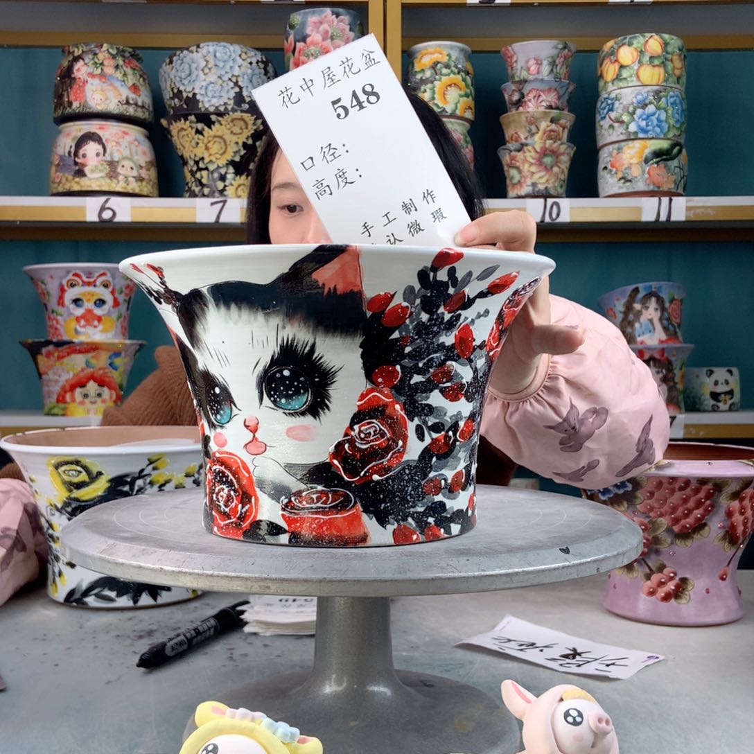 罐景德镇手工瑕疵548