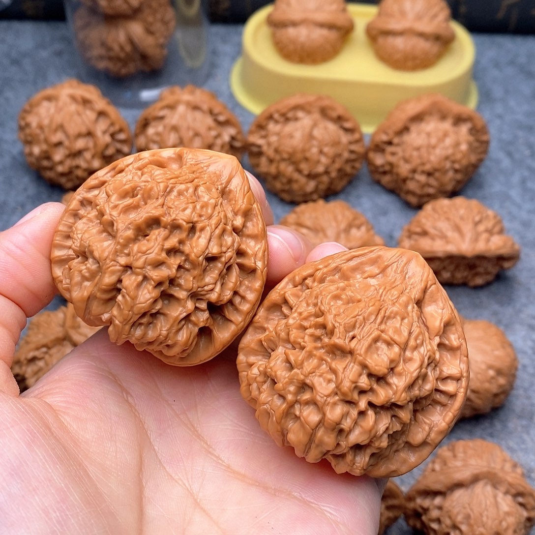 文玩核桃把件官帽46加