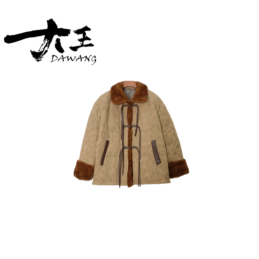 DAWANG | 2025设计师款洋气貂领鹅绒外套女士外套T2306
