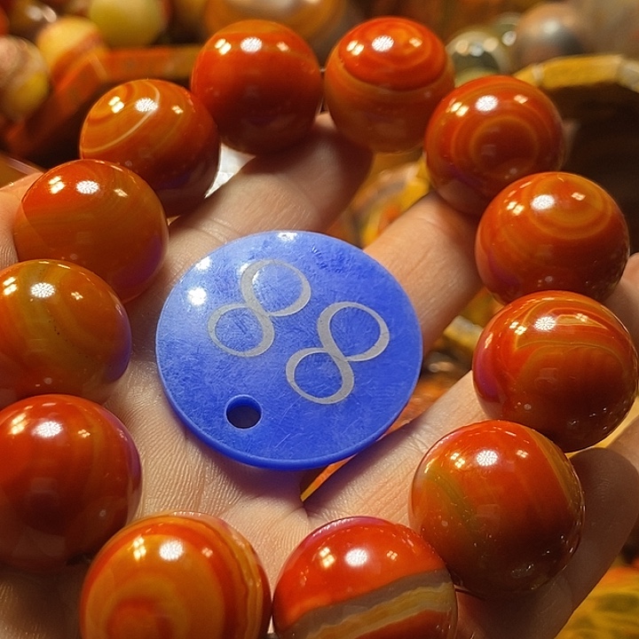 用***5玛瑙/玉髓未镶嵌手链