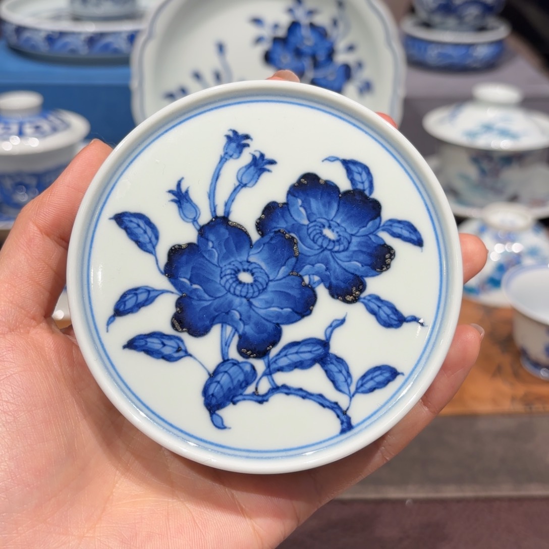 瓷片手工手绘陶瓷茶具
