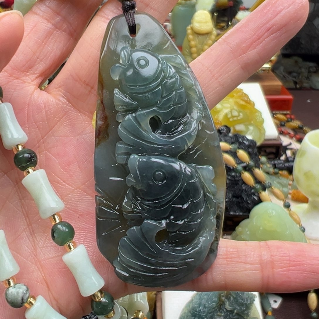 岫玉未镶嵌挂件挂件