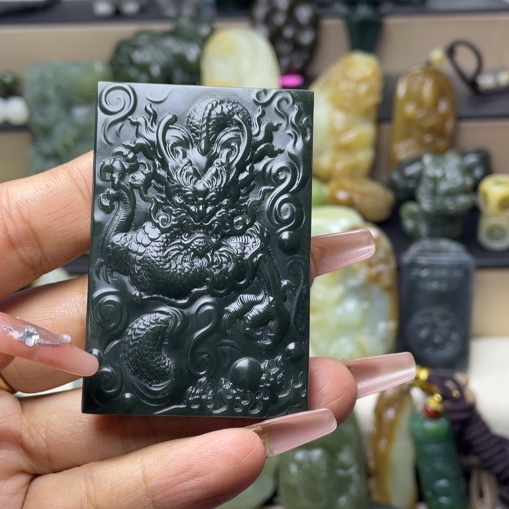 和田玉未镶嵌挂件