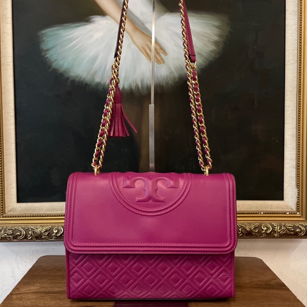 95新 TORY BURCH/汤丽柏琦 tb汤丽柏琦单肩包/008296/尺寸27*21