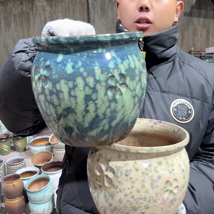 紫砂花盆高20口20———-