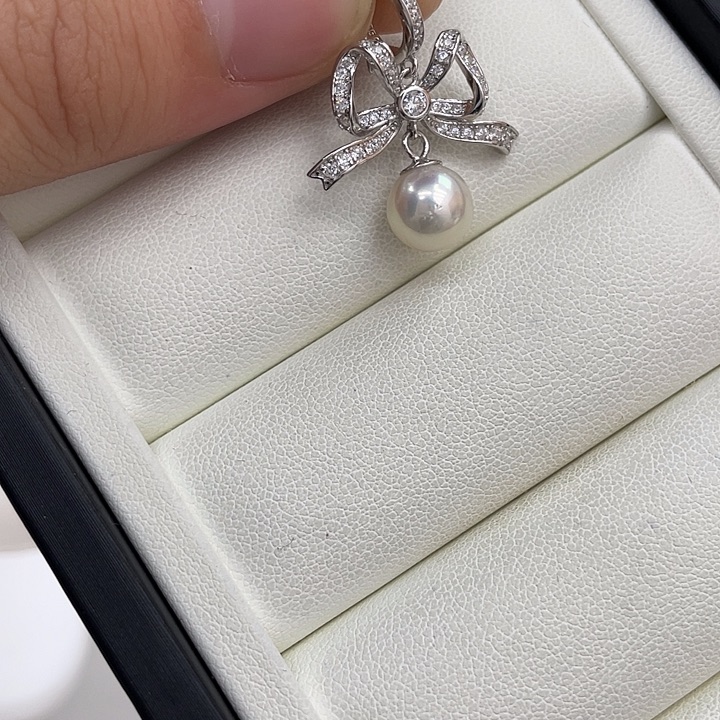 海水珍珠吊坠(不含链)银S925镶嵌