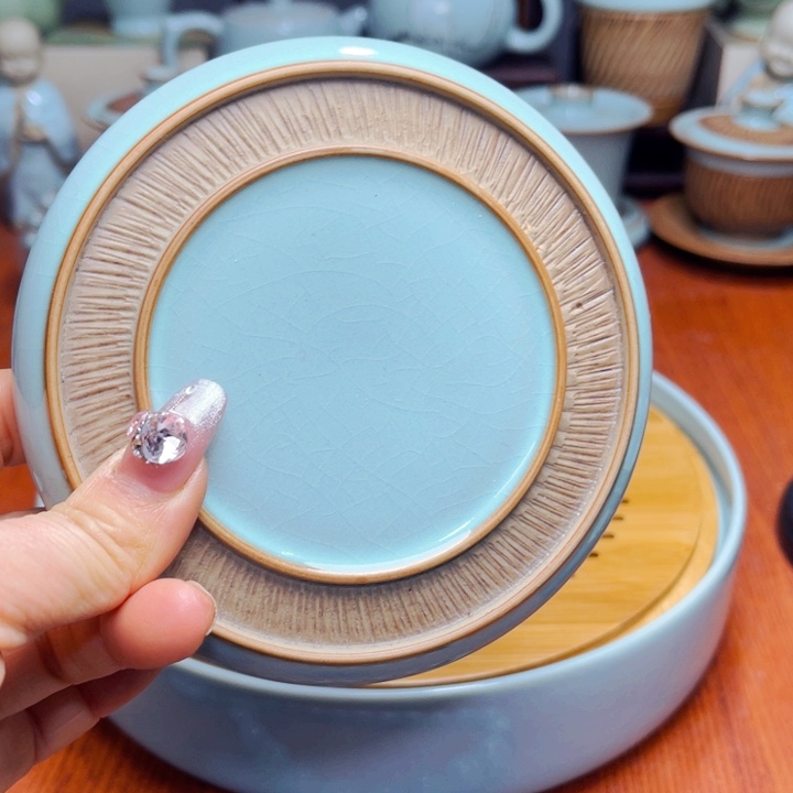 【闪购商品】汝州单壶单杯，天青，微瑕价