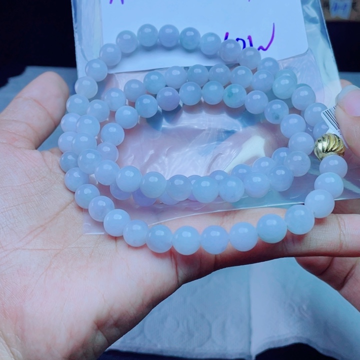 定制翡翠未镶嵌t****e珠串