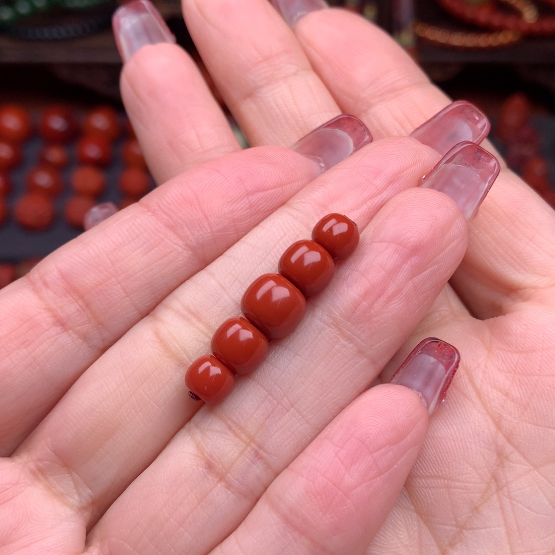 南红玛瑙精工配饰未镶嵌6.7.8