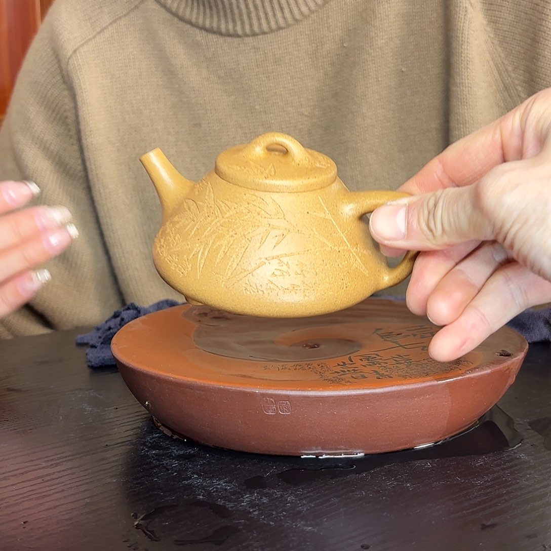 紫砂茶壶一壶李紫砂180c c