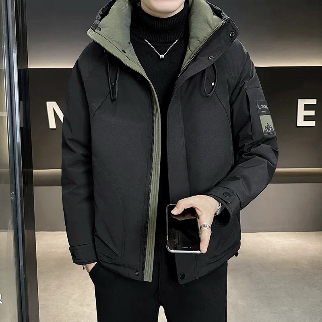 GT【巨热火焰山】2025冬季新款工装户外连帽时尚男女款派克防寒外套