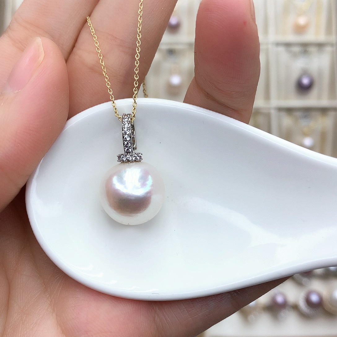 淡水珍珠颈饰合金