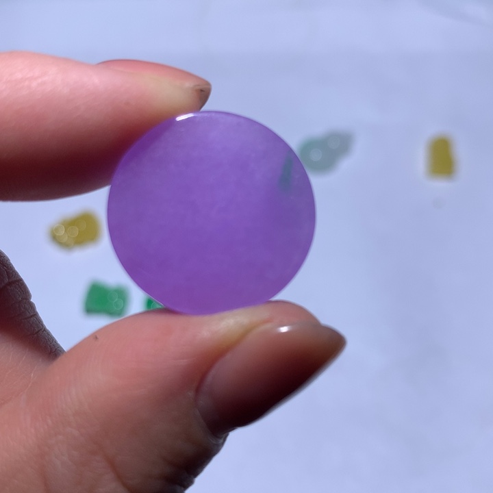 翡翠未镶嵌颈饰无事牌