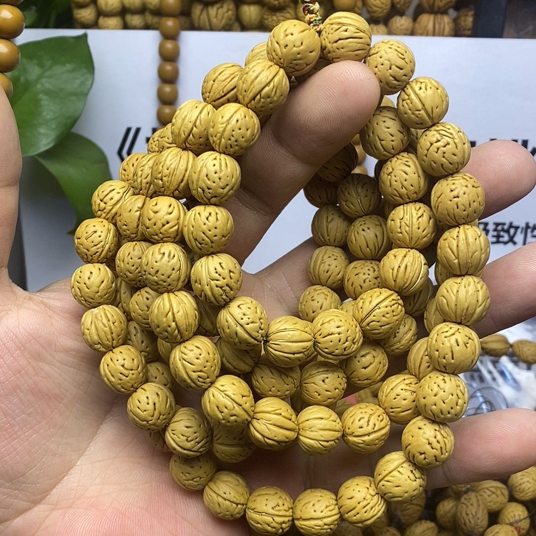 吊坠桃核12小+108+12脖挂