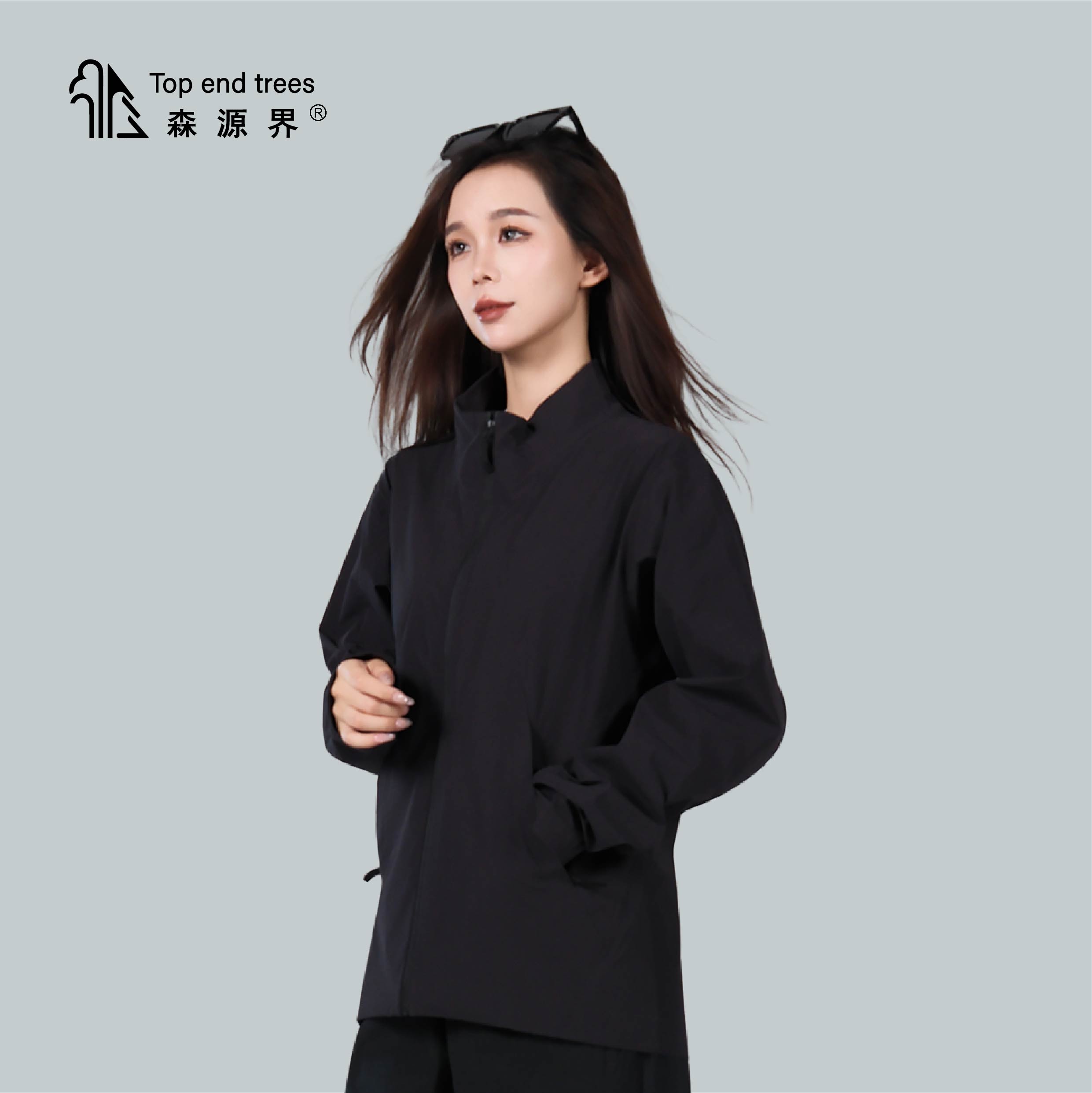 2025男款三合一商务风户外通勤防水防风无痕压胶冲锋立领加绒夹克
