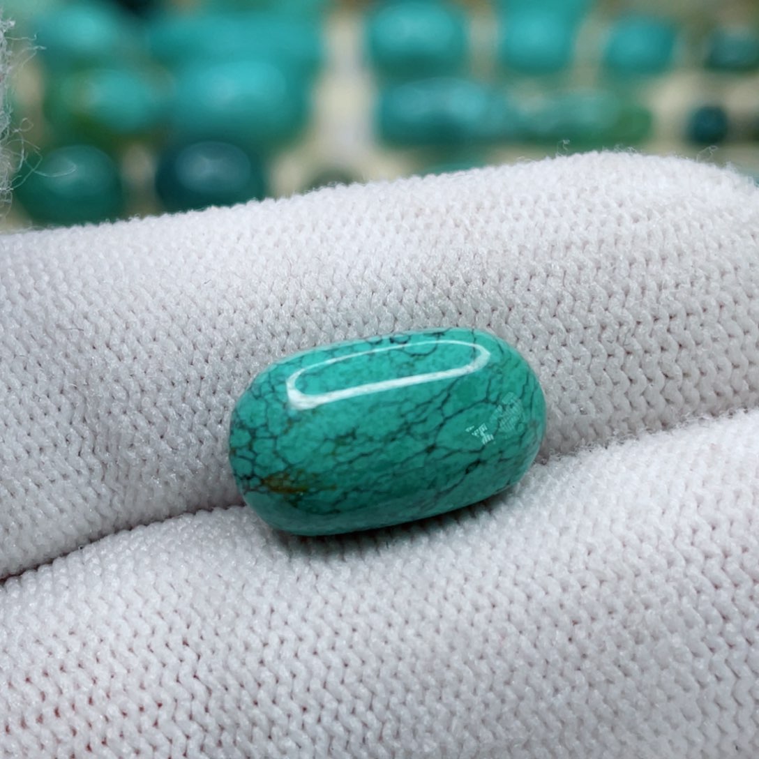 绿松石珠宝奇石银S925镶嵌