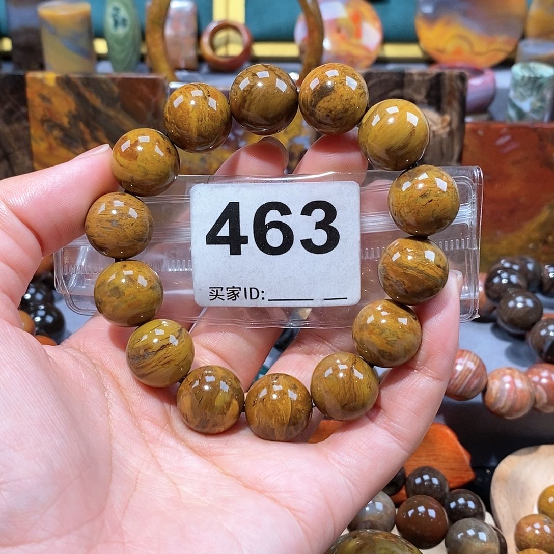 硅化玉天然北票硅化玉手串未镶嵌天然北票硅化玉手串