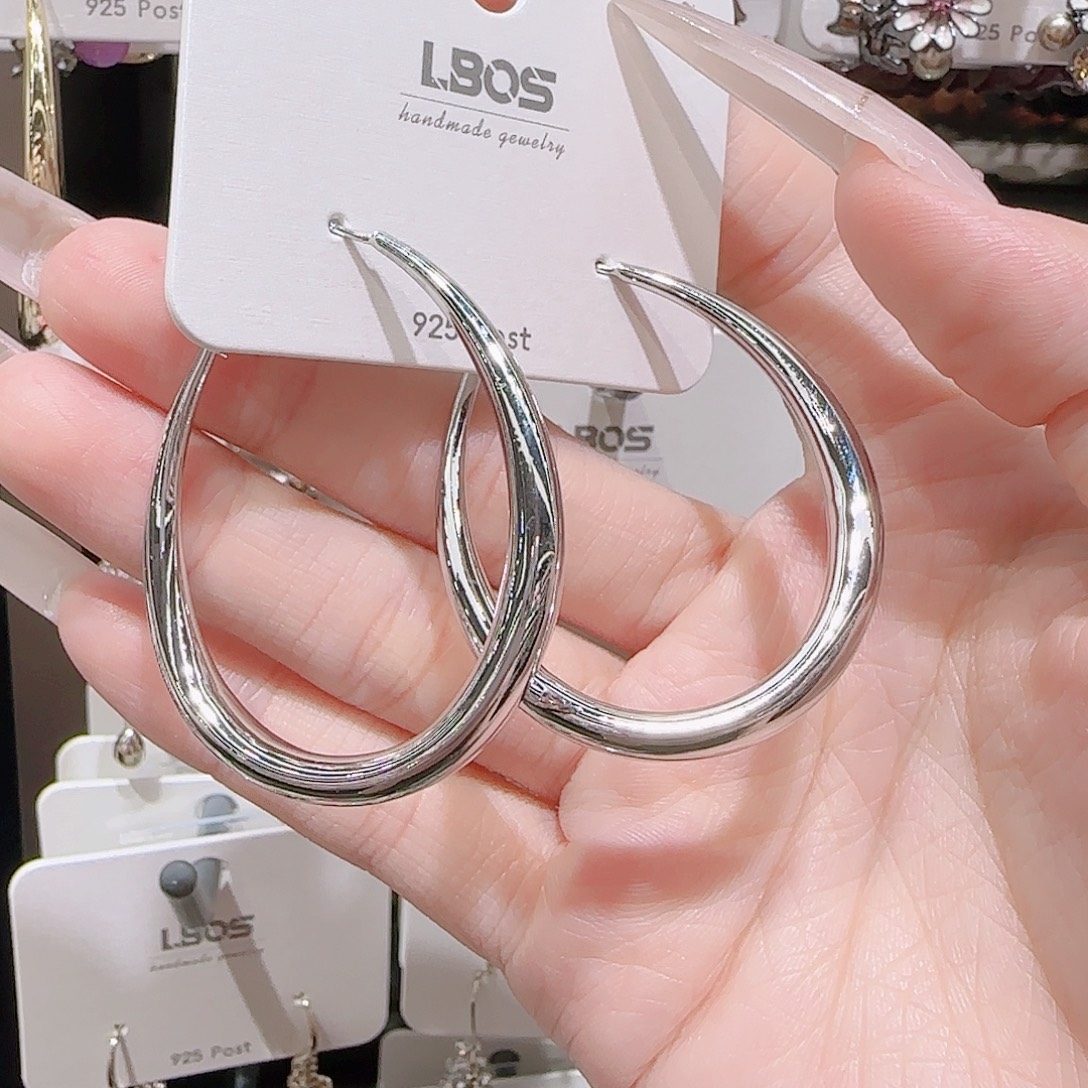 锆石铜合金925银耳环