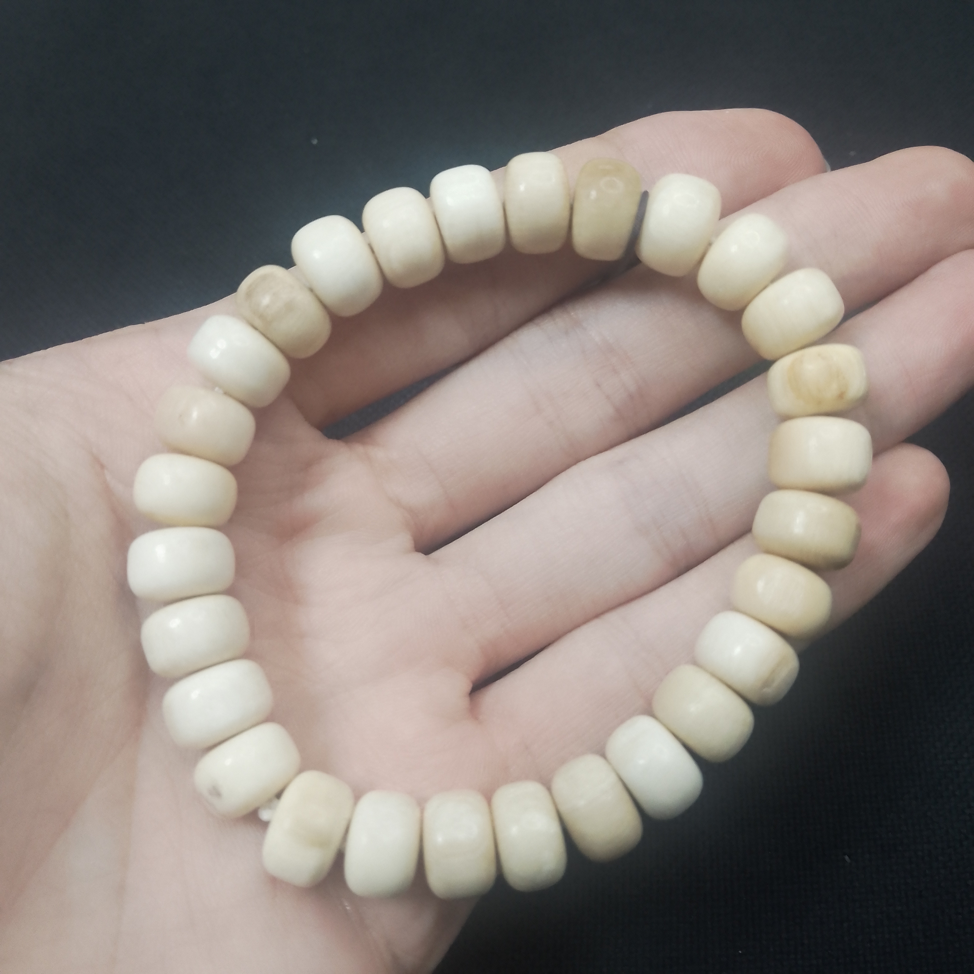 15010天然保真猛犸牙算盘珠款佛珠串节日送礼首选送长辈送父母