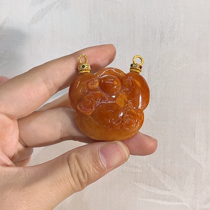 翡翠合金吊坠(赠链)