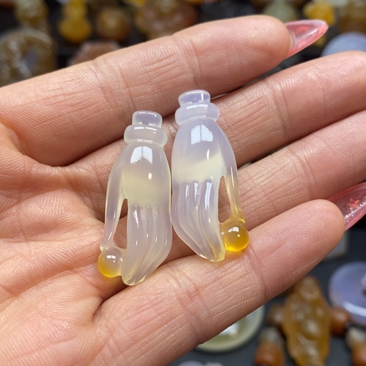 阿***钟玛瑙/玉髓未镶嵌吊坠(不含链)