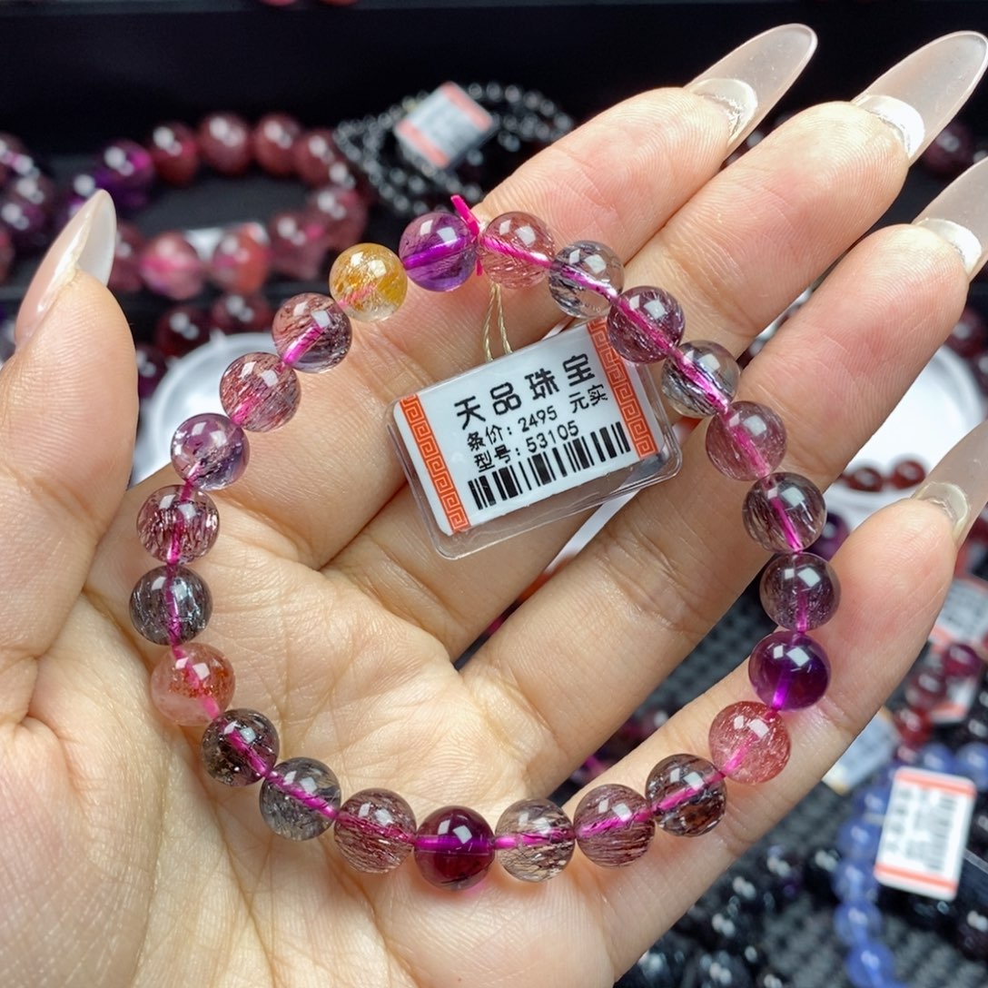 水晶手链未镶嵌桐*超七53105