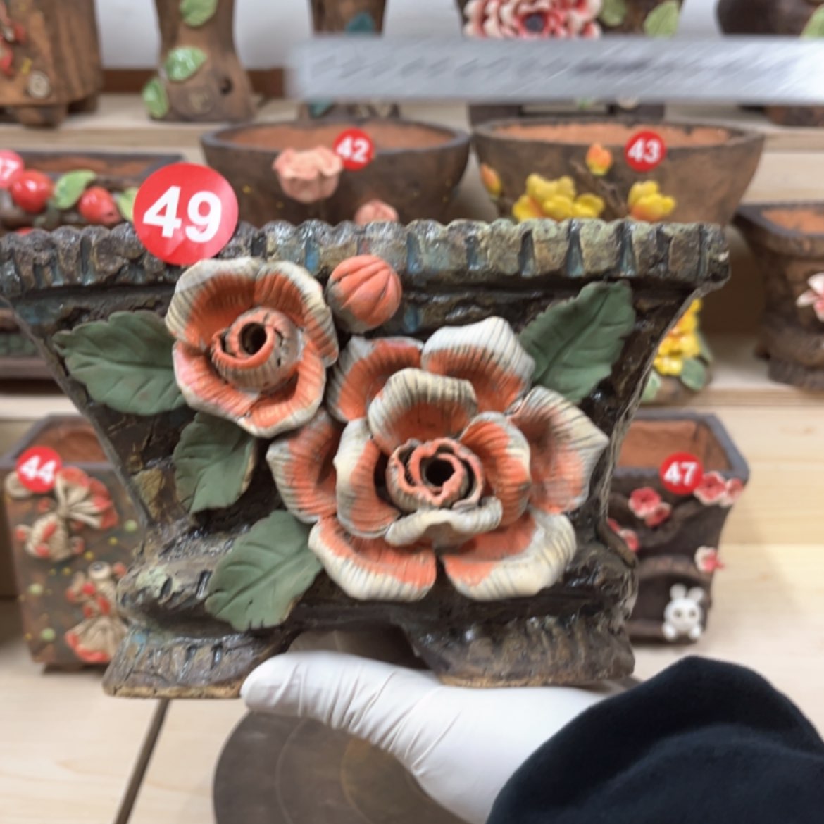 【闪购商品】紫砂花盆49号口径17×13.5外高12